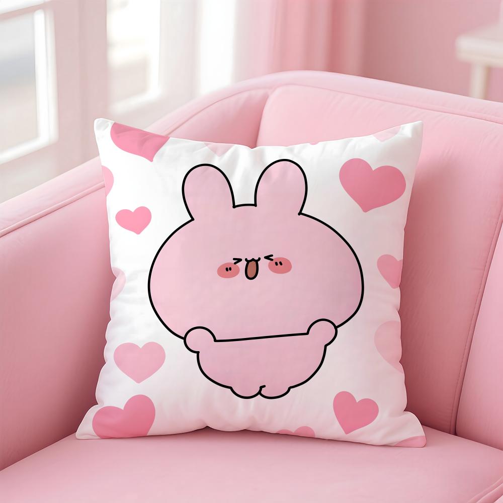 Asamimichaan Asleep Cushion Cover Home & Car Multi-Scene Pillow Cover - Reversible, Soft & Durable for Daily Use