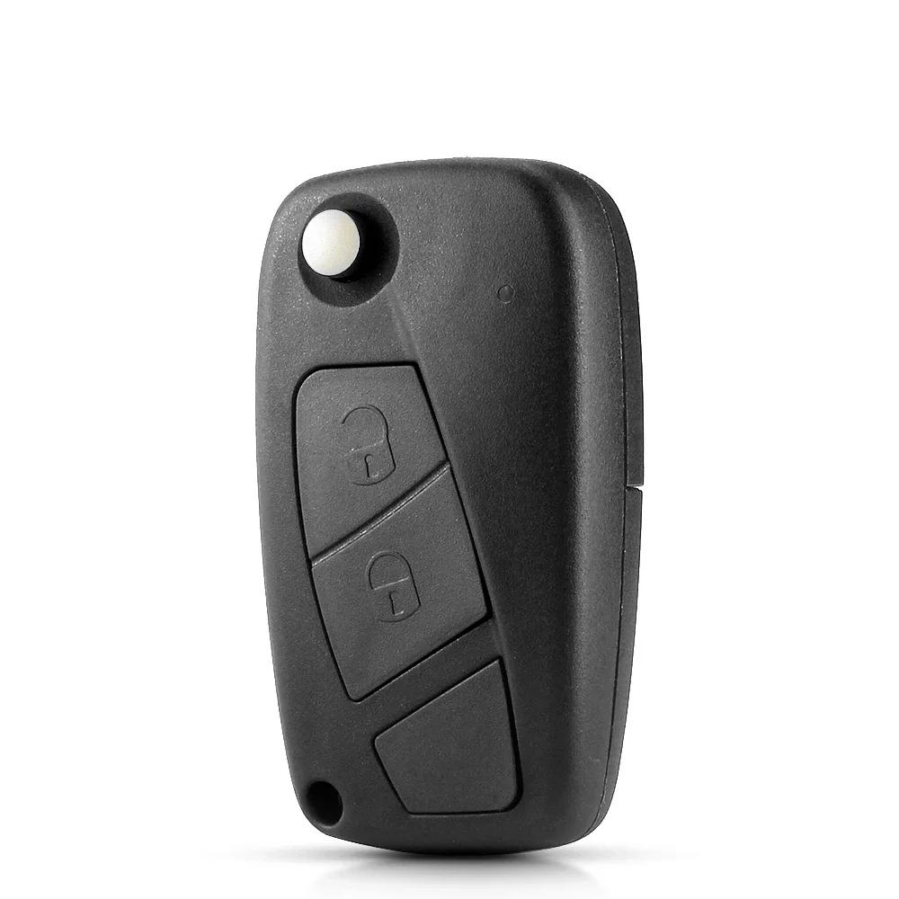 S New 2/3 Buttons Car Key Shell For Fiat 500 Punto Stilo Ducato Panda Doblo Bravo Folding Remote Control Key Case