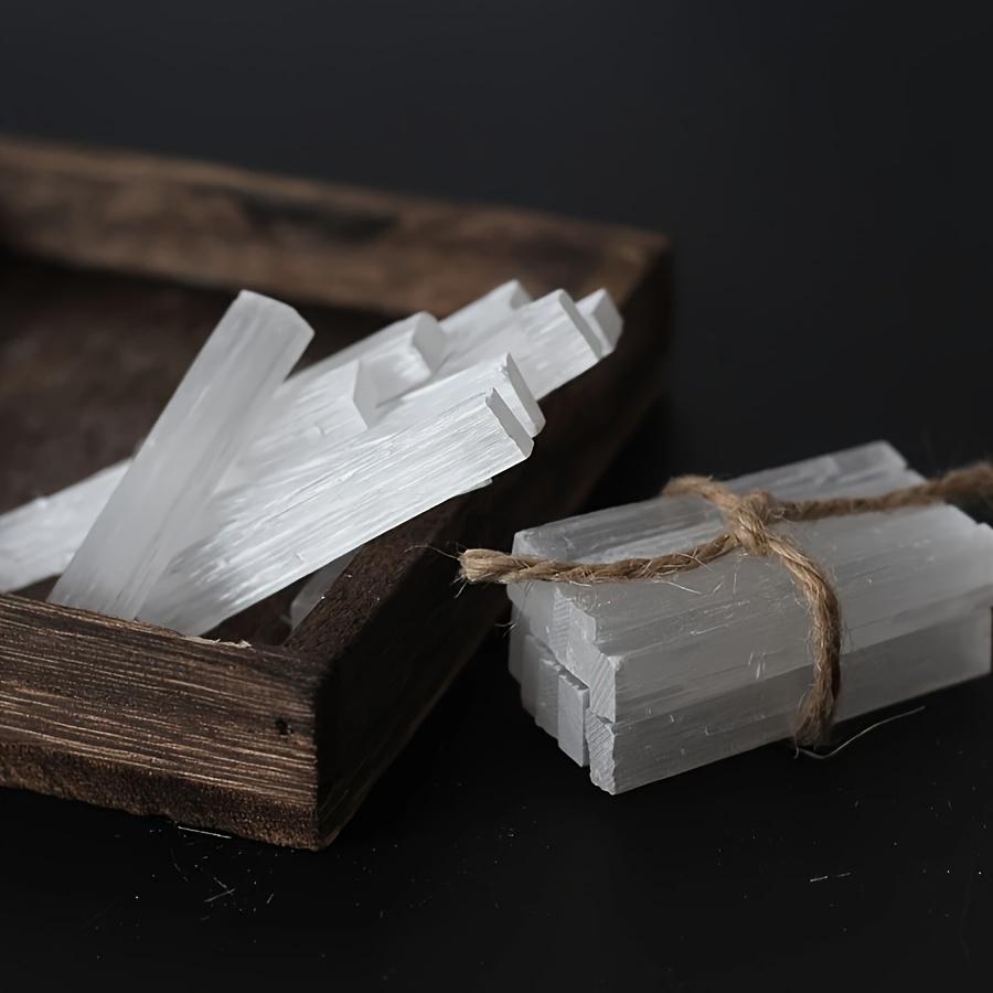 5/10/20pcs Natural Selenite Crystal Sticks, White Quartz Wands for Soul Protection, Elegant Decorative Crystals, Spiritual Gifts