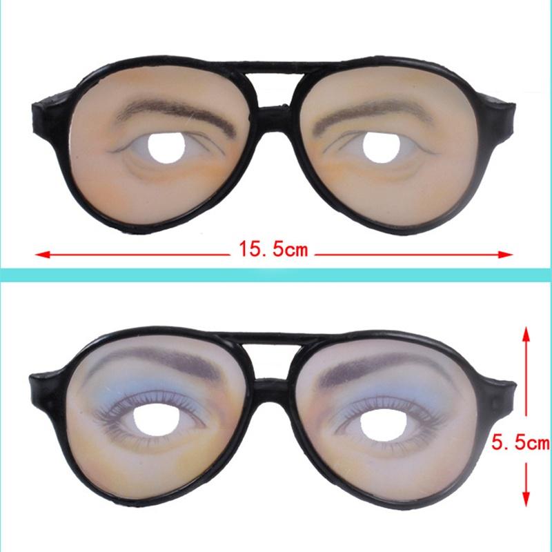 Frames Men Women Funny Cosplay Glasses Cartoon Eye's Wear for Mischief Fancy Party Holiday