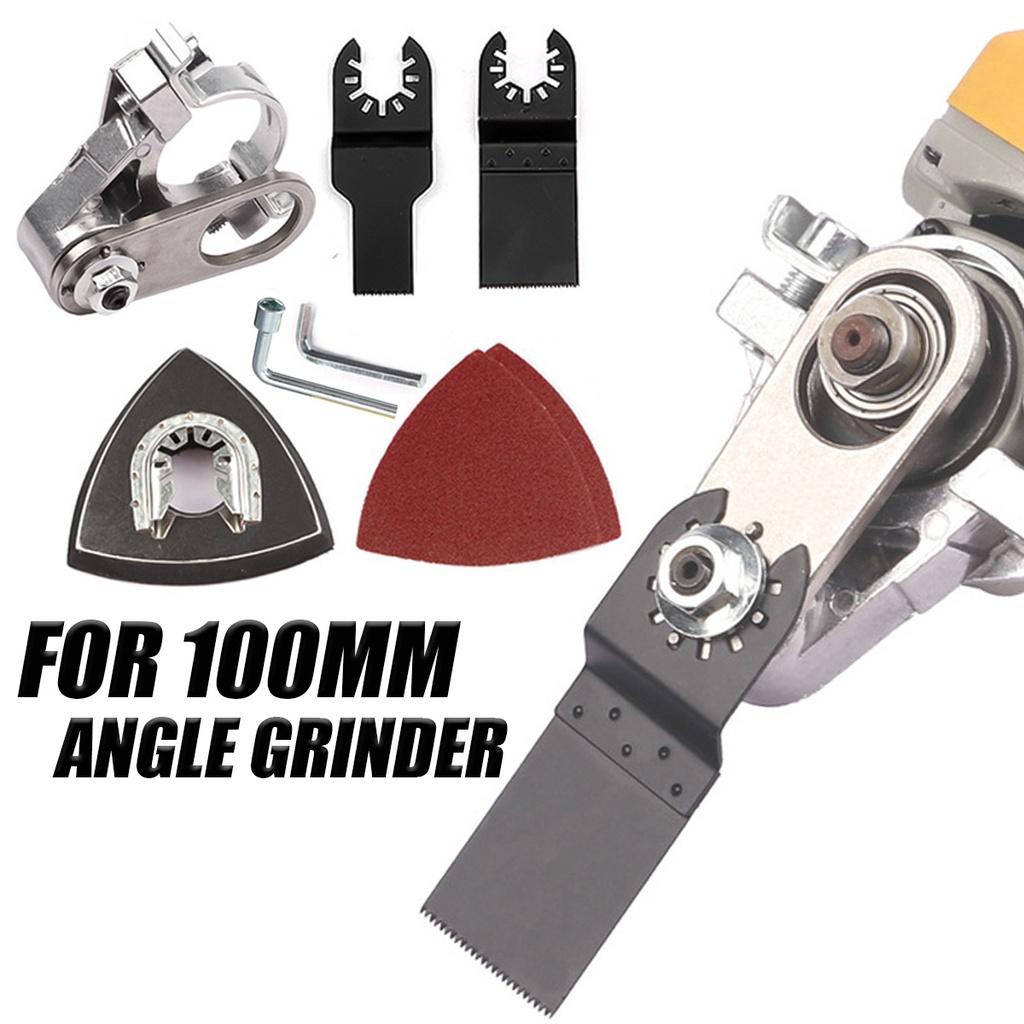 New Universal Angle Grinder Head Kit  To Cordless Oscillating Multi Tool Conversion Tool Woodworking Adapter for 100mm Angle