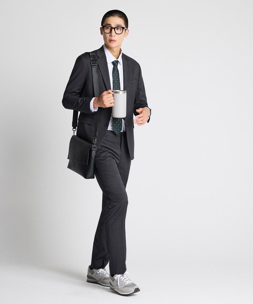 Stco [Four Seasons] (10-Year Suit) Wool Blend Four-Way Stretch Suit Setup Gray (Slim Fit)_Ssjwz13Set