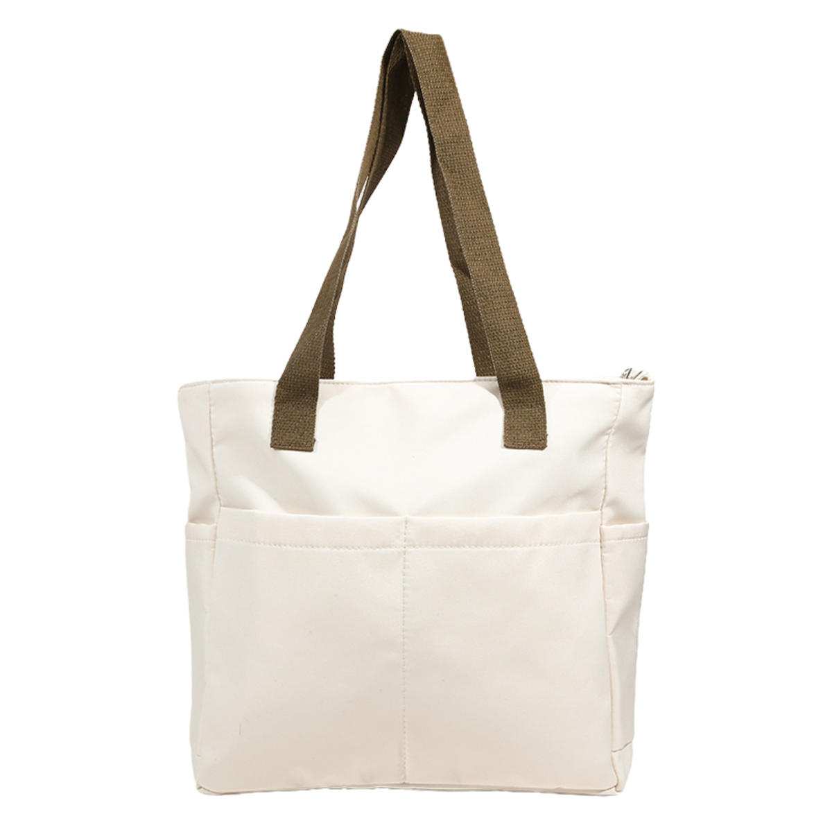 

1 шт. Женская сумка-тоут из парусины, швейная нить, большая вместимость, с изысканным видом, дамская сумка, удобная, практичная, женская сумка для поездок на работу one size покинуть белый