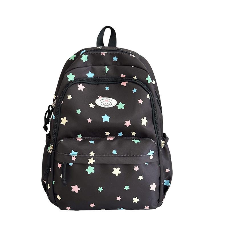 School Bag New High-value College Style Fresh and Sweet Cute Star Backpack Junior High School Students Lightweight Large-capacity Backpack