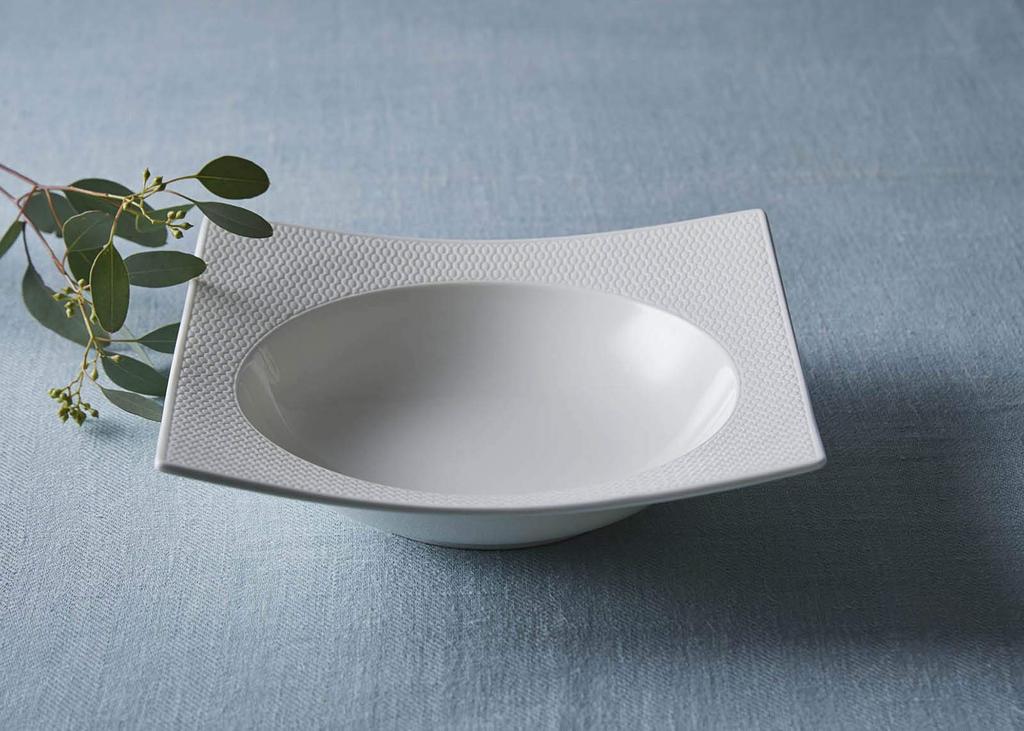 Imported Wedgwood Geo Unique Bowl 1054462 White [Authentic Product] 23.5cm