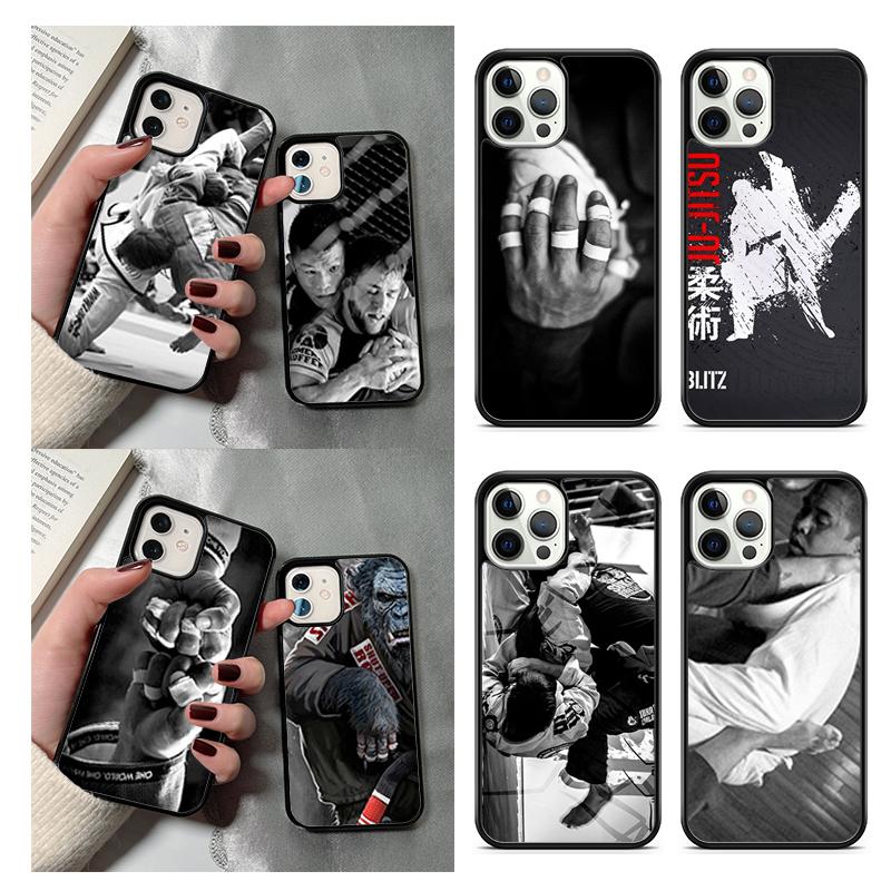 sport Martial Art MMA Fight Jiu Jitsu Phone Case For iPhone 17 Air 14 15 16 13 12 Cover For Apple Pro Max Plus SE