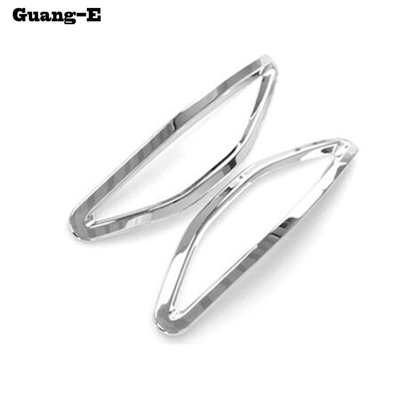 For VW Volkswagen Golf7 Golf 7 2014 2015 2016 2017 2018 Car Body ABS Trim Back Tail Rear Fog Light Hoods Lamp Frame Stick 2pcs