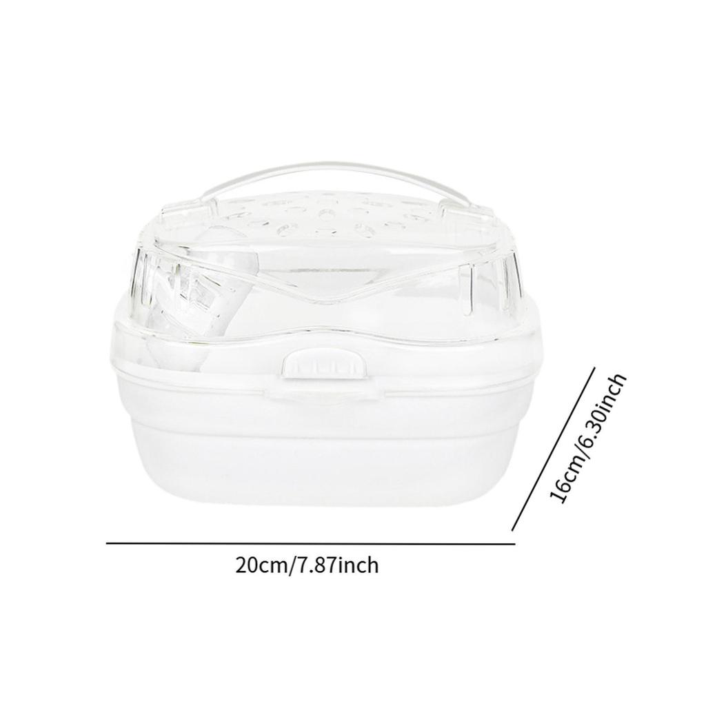 Hamsters Travel Carry Cage Breathable 7.8x6.3x5.9inch Versatile for Outdoor