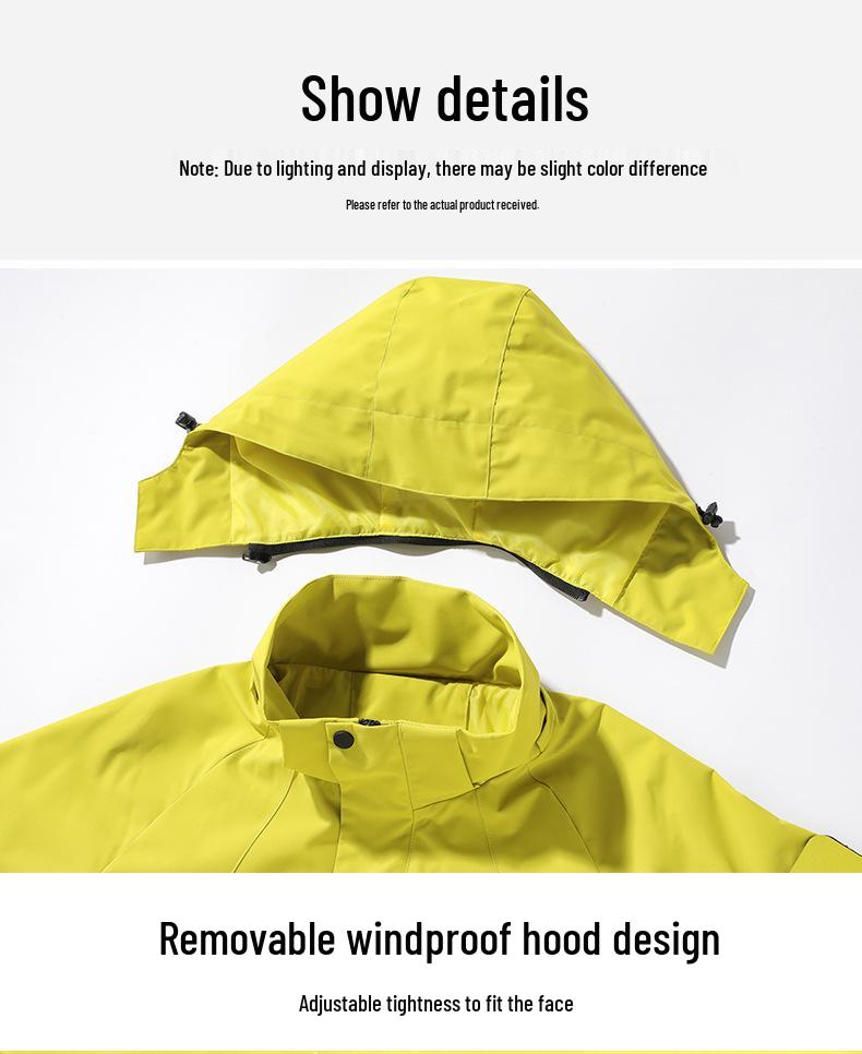 Unisex Lightweight Waterproof Hooded Jacket for Spring/Autumn - Thin, Casual, and Ideal for Cycling