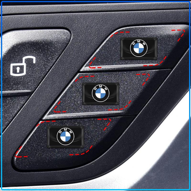 2/5/10Pcs Carbon Fiber Steering Wheel Car Logo Emblem 3D Stickers For BMW E34 E46 E39 E38 E90 E60 E36 F30 F30 F10 E92 E38 E91 G30 G38 M3 M5