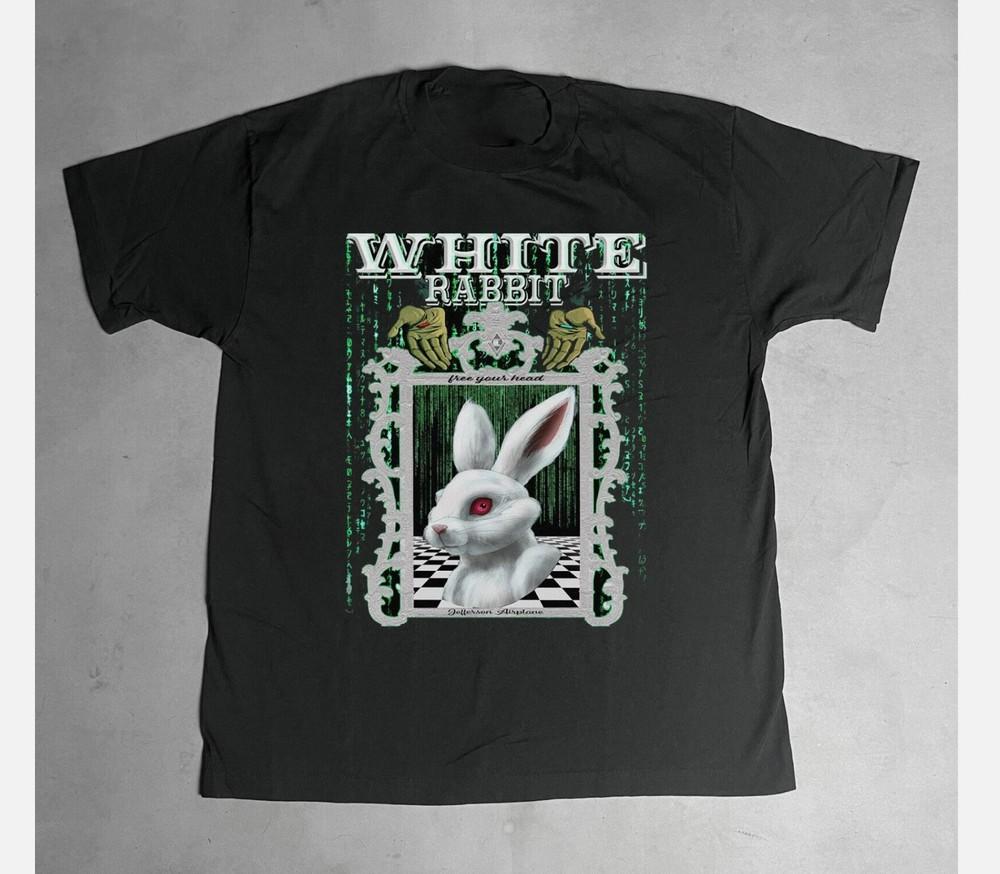 

Jefferson Airplane White Rabbit Song Unisex T-shirt All Size S to 4XL L