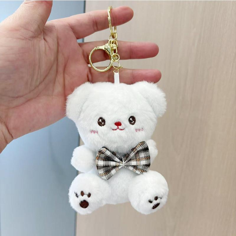 Plush Cute Toy Bear Adorable Stuffed Bunny Doll For Girls Birthday Gifts And Backpack Charm