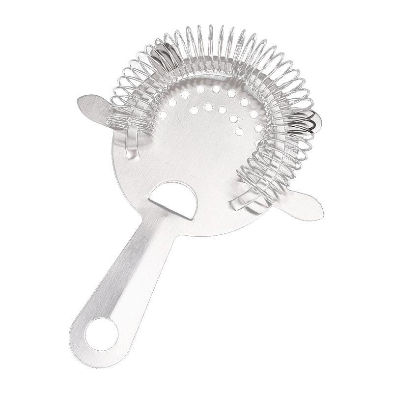 

Коктейльный стрейнер Hawthorn Strainer Bar Ice Strainer Проволочный барный сито для смешанных напитков из нержавеющей стали серебряный