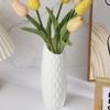 Plastic Vase White Imitation Ceramic Flower Pot Plants Basket Nordic Wedding Decorative Dining Table Bedroom Home for Decoration