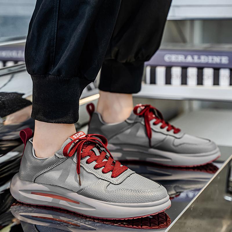 New Fashion Men 's Four Seasons Comfortable Thick Sole Shoes Students BoysTrending Soft Sole Breathable Casual Running Sneakers