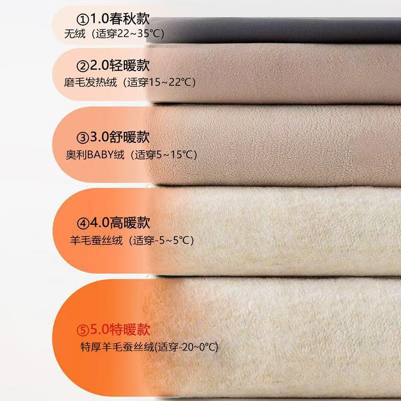 Seamless Zip Shark Pants Winter Fleece Lined Thermal Leggings Thick Compression Yoga Slim Fit
