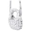 New COS Polyester Cloud Bag, Crossbody Handbag Mini Women's Silver 1244108003