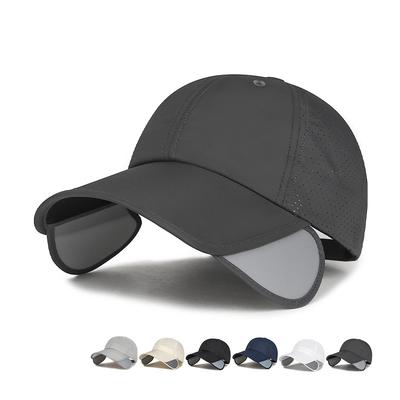 Frühling Sommer Outdoor Teleskopische Sonnencreme Schnelltrocknende Kappe Perforiert Atmungsaktiv Sport Sonnenschutz Baseballkappe