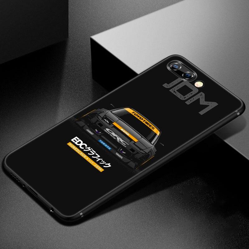 Japan JDM Sports Car Pattern Phone Case For Huawei Honor 7A 8A 9X 20 Pro 8 10X Lite 7S 8C 8S 8X 9A 9C 10i 20i 30i 20E 20S Cover