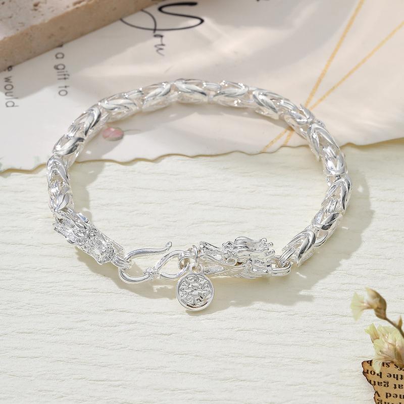 Vintage Hip Hop Dragon Bracelet Men's Personality Hip Hop Punk Totem Bracelet