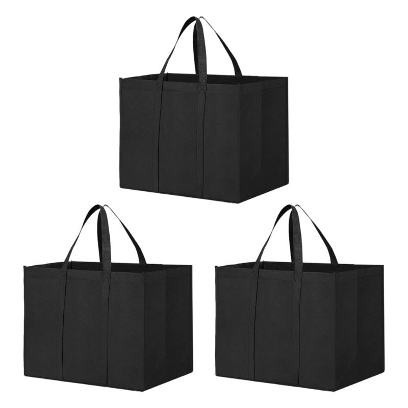 Spacious Large Capacity Nonwoven Toted Bag For Heavy Shopping Trip Foldable Storage Solution