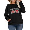 Women's Fashionable Casual Plus-Size Long Sleeve Pullover Printed Sweatshirt