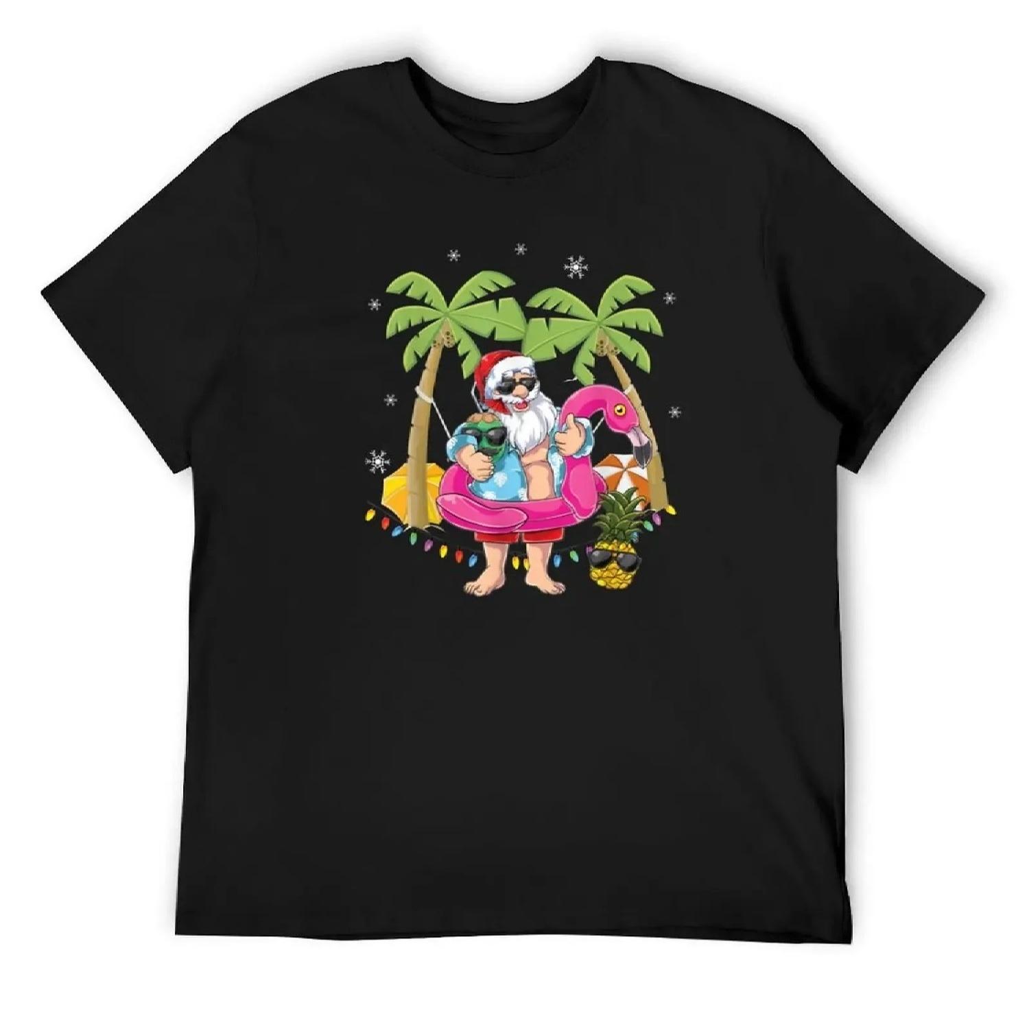 РОЖДЕСТВО В ИЮЛЕ Летнее Рождественское Украшение Мужская Женская Детская Футболка летний топ мужская одежда мужская футболка S