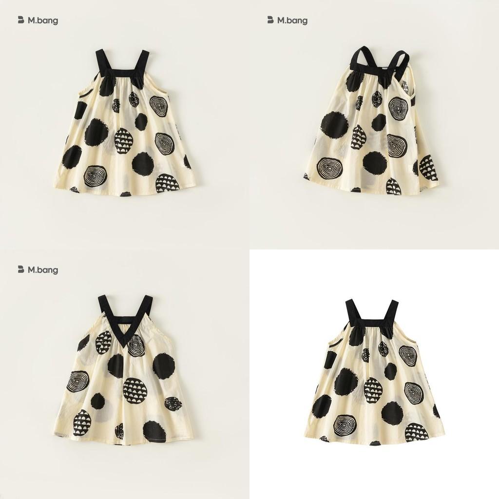 Girl Summer Dress With Cotton Fabric And Dot Pattern For Ages 3 To 8