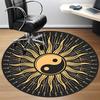 1pc Yin Yang Sun Office Round Area Rug, Indoor Mat Suitable For Office, Under Office Chairs Bedroom Living Room Home Decor, Room Deco