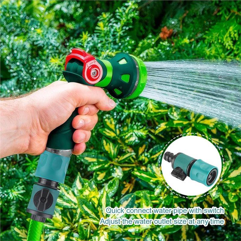 ABKP-Water Hose Switch Quick Connector 4 Pcs Garden Hose Connector In Lines Water Hoses Fittings Hosepipe Connectors
