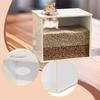 Hamster Digging Box Burrow Hutch Shelter Playing Hideaway Cage Sand Container for Degus