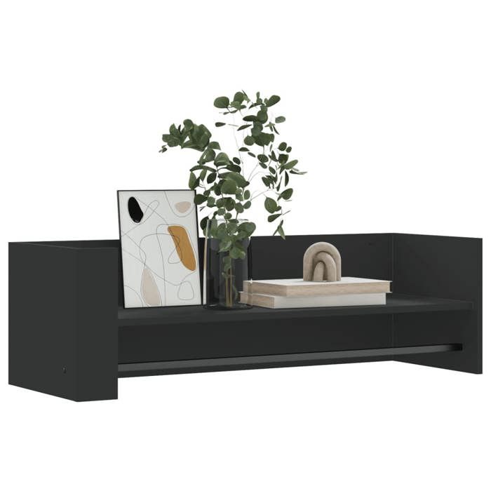VidaXL Wall Shelf Black 100x35x30.5 Cm Engineered Wood, Cube Wall Shelf, Cube Organizer, Floating Shelf, 848459