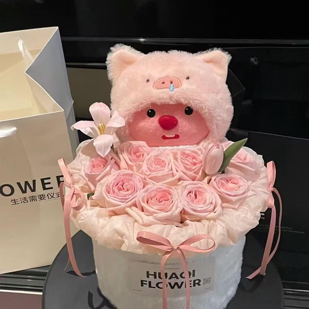 Bai Fen Bai Dolls And Toys 10 Loopy Dolls Ruby Beaver Plush Toys Plush Pendant Dolls Cute Birthday Gifts