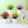 Artificial Mini Potted Plant Decor Desk Home Office Indoor Garden Simulation Greenery Floral Ornament