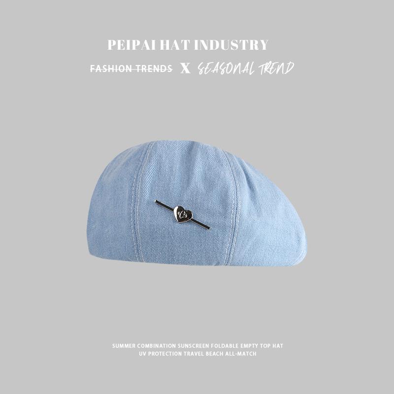 Beret Ladies Casual Retro Artistic Artist Hat Fashion Versatile Face Painter Hat M（56-58cm）