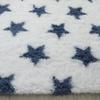 Long Plush Tie-Dye Area Rug Modern Star Non-slip Machine Washable Living Room