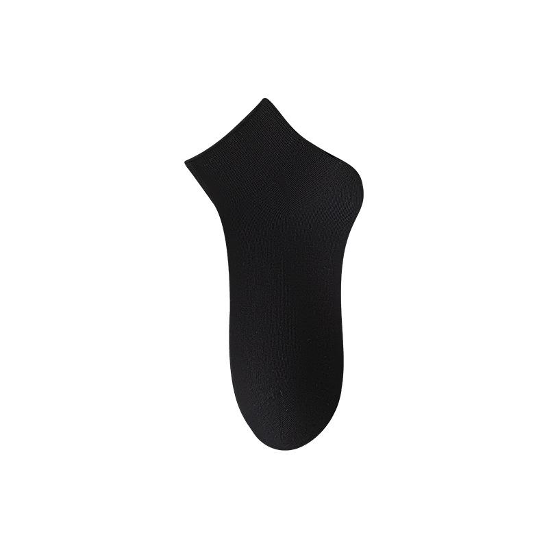 Spring and summer thin white seamless socks for women, antibacterial and odor-resistant cotton socks, mid-short length, sweat-absorbent,