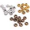50pcs 5mm Wheel Spacer Beads, Alloy DIY Jewelry Accessories for Bracelets & Necklaces, 40g