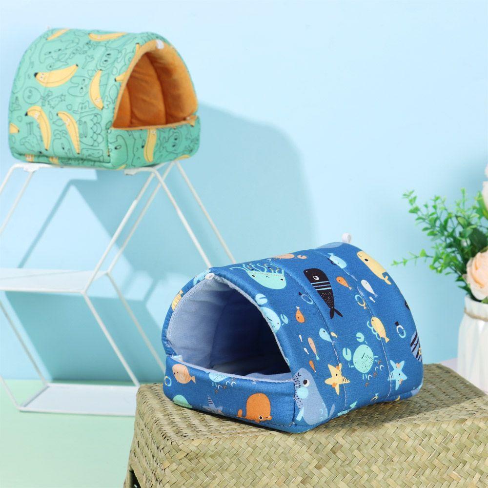 Rabbit Squirrel Winter Mini Cage Guinea Pig Nest Small Animal Sleeping Bed Warm Mat Hamster House