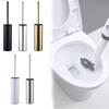 Toilet Brush Holder Brushed Nickel Stainles Steel Round Freestanding Bowl Toilet