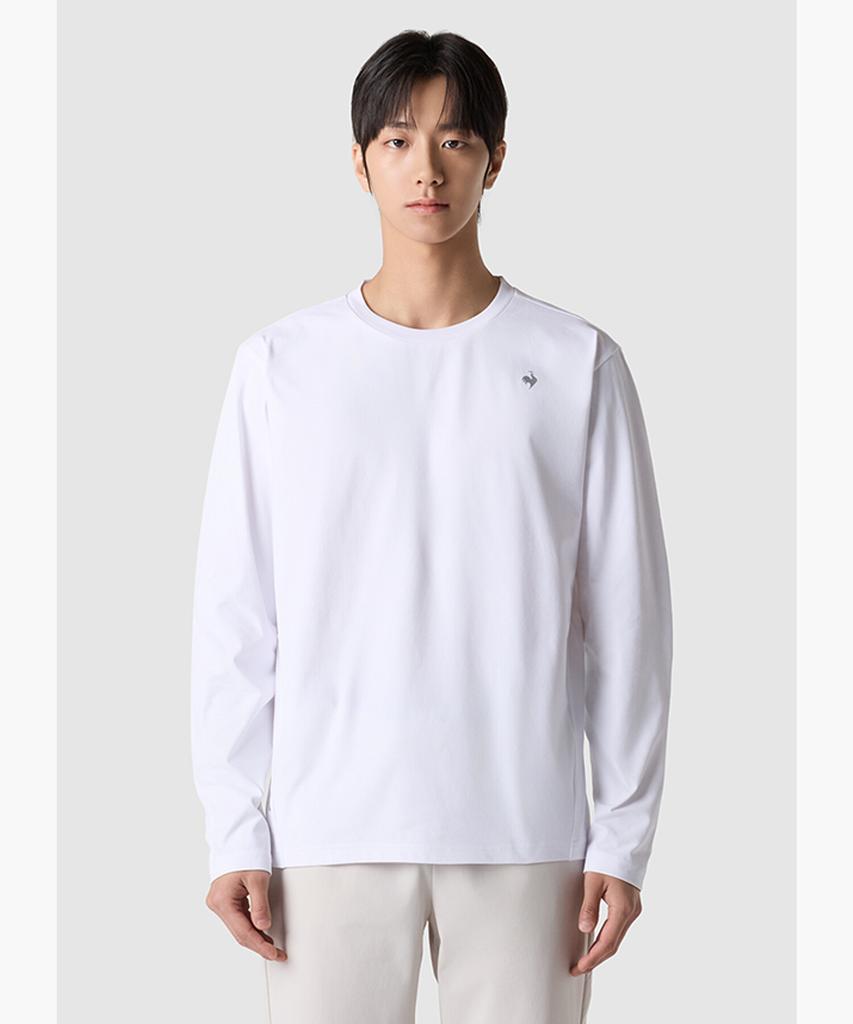 LECOQ Uni Le Fresh Long Sleeve Tee White Qr123Erl21