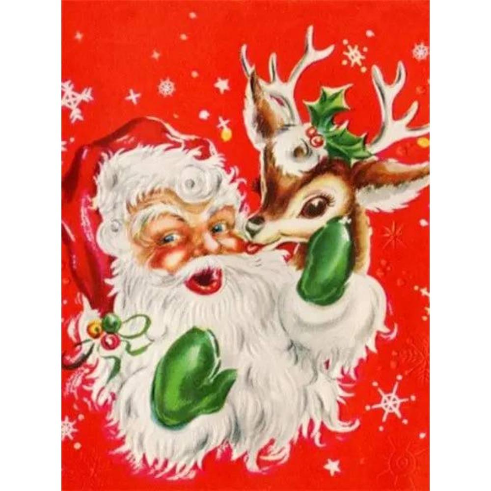 DIY full sirkel diamantmaling korssting 3D kunststil hjemmescene juledekorasjon diamantmaling 5d diamantkunstmaling