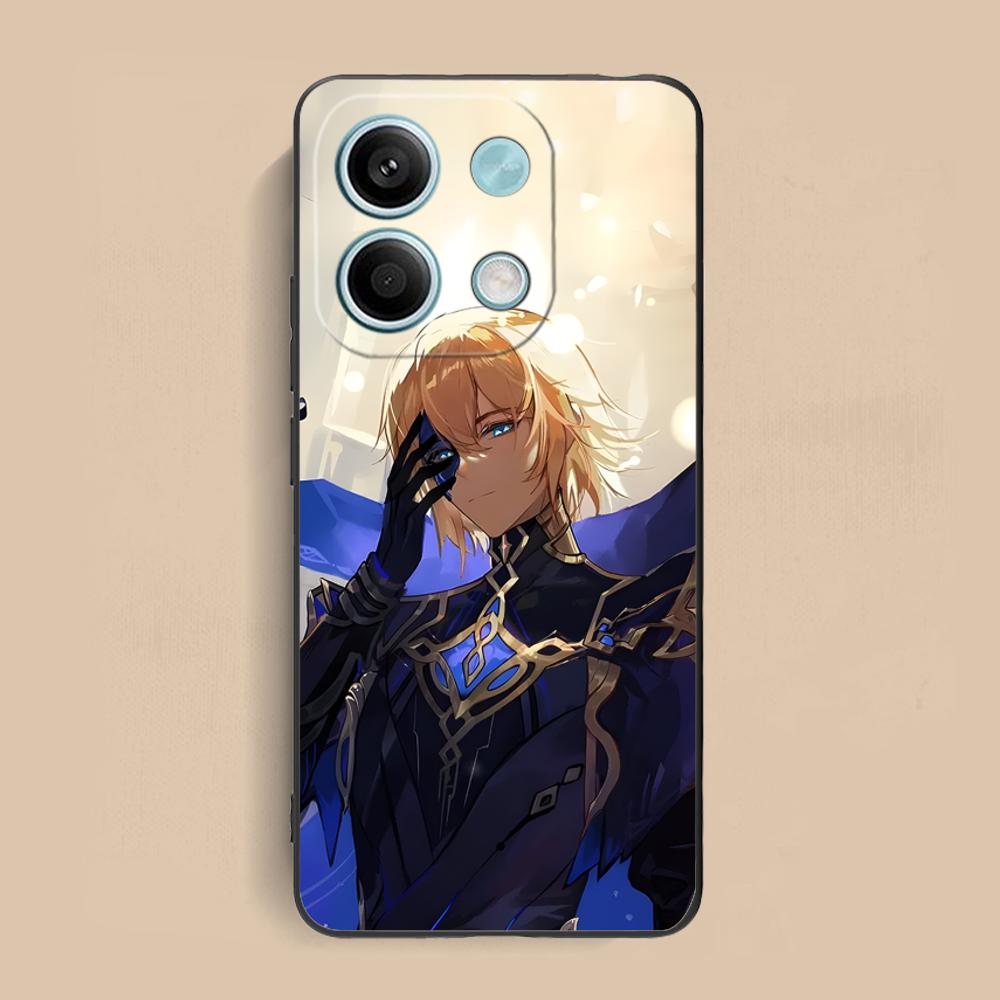 Game GI Dainsleif Phone Case for Xiaomi Redmi 15 14 13 12 A5 3 2 1 C Plus 4G 5G Soft TPU Shockproof Cover