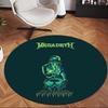 Megadeth (1) Tappeto Rotondo per Ufficio Tappeto Decorativo per Pavimento per Ufficio Camera da Letto Soggiorno e Spazio Domestico