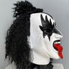 Kiss Band Gene Simmons Punk Mask Latex Cosplay Chaim Witz Rock Bar Party Halloween Masks Costume Props