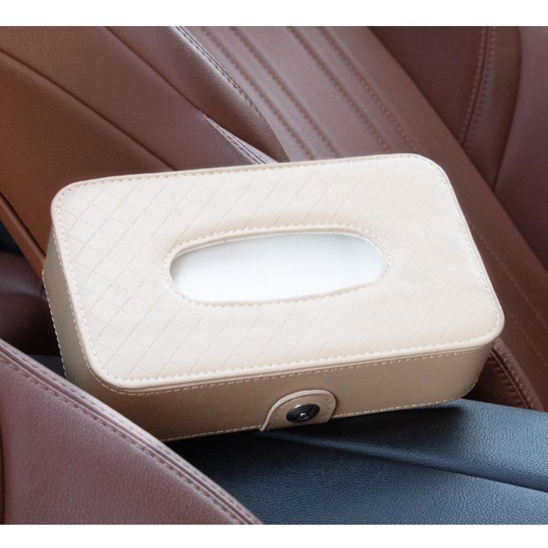 Car Tissue Bag, Leather Sunshade Car Backrest Paper Box, Car Tissue Box