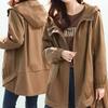 Kapuzen Große Größe Lässig Locker Damen Windjacke Jacke Mantel Vielseitig Mittellang Frühling und Herbst