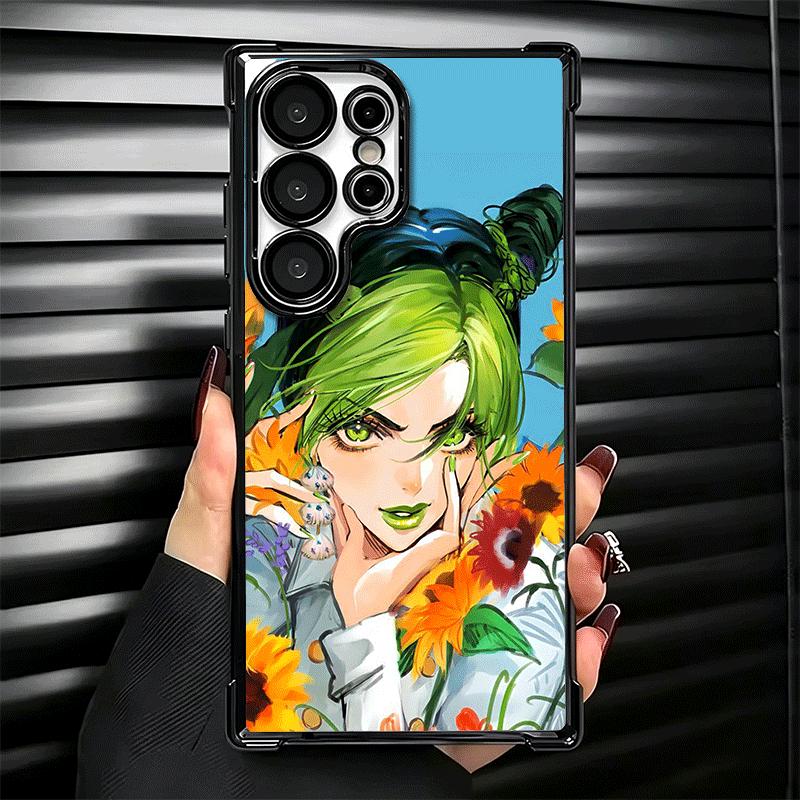 JoJo Adventure Jolyne Cujoh Soft Phone Case For Samsung Galaxy S26 Ultra S25 Edge S24 FE S23 Plus S22 S21 + S20 Plating Anti-Fal