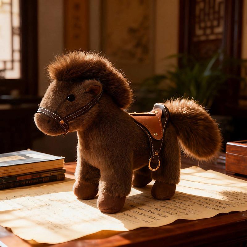 Horse Soft Stuffed Animal With Pp Cotton Filling For Holiday Gift