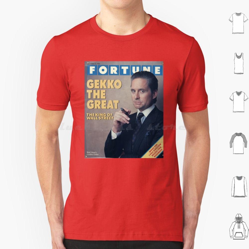 Gordon Gekko Fortune Magazine T Shirt Big Size 100 Cotton Gordon Gekko Gekko Fortune Wall Street Michael Douglas Finance